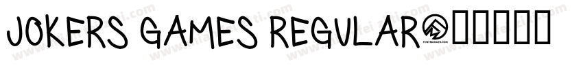 Jokers Games Regular字体转换